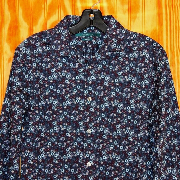 Perry Ellis Floral Stretch Shirt - Size S - Picture 2 of 5
